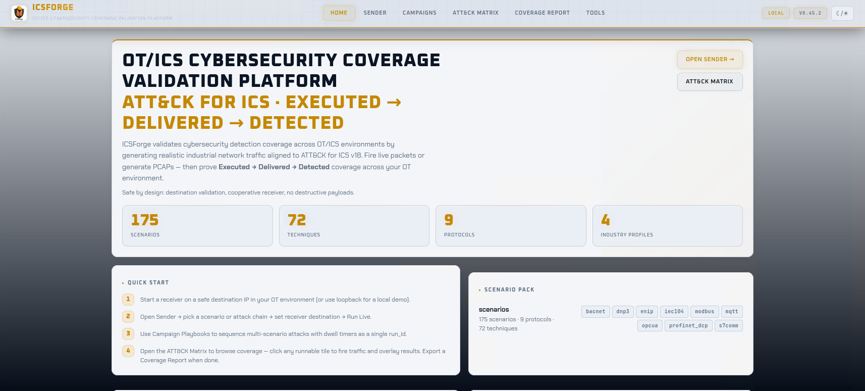Sender Landing Light